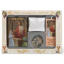 DELUXE FIRST COMMUNION GIFT SET - GIRL'S
